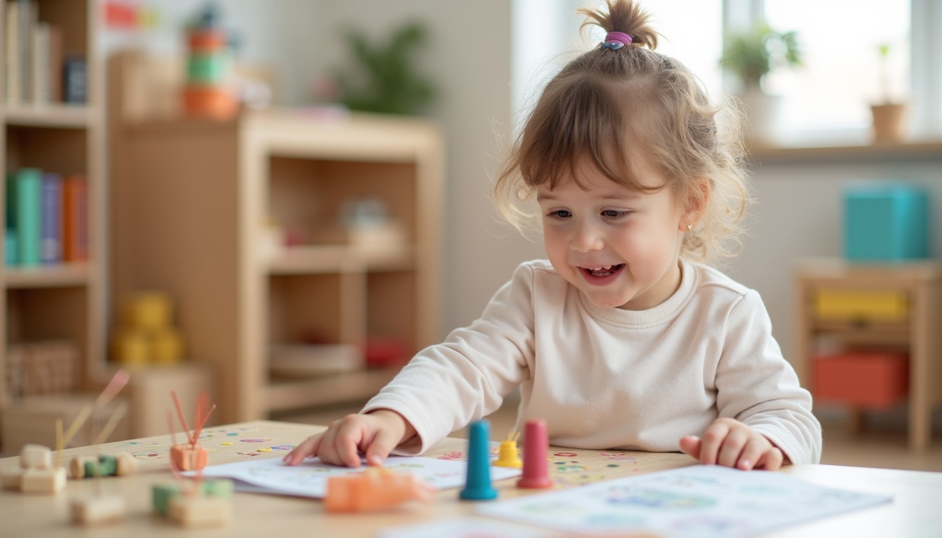 Copii fericiți jucându-se într-o grădiniță Montessori din Ploiești, ilustrând învățarea prin descoperire și independență.